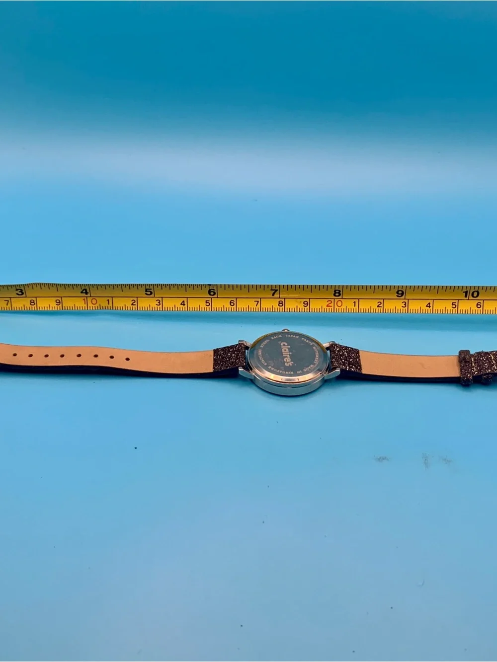 CLAIRE’S Women’s Fashion Quartz Wristwatch Faux Leather Working New Battery